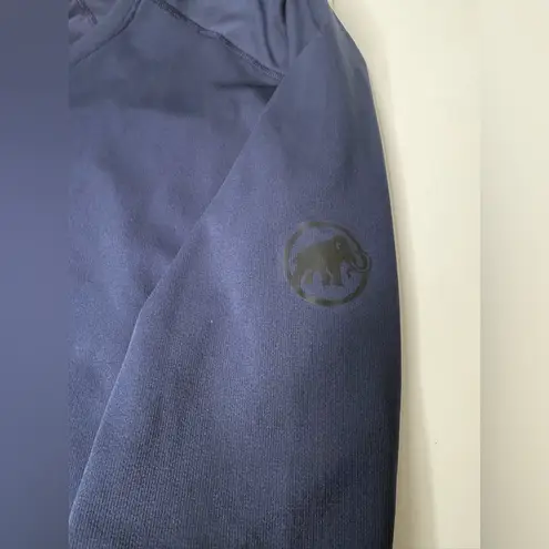 Mammut Sertig Long Sleeve Shirt Women’s Size M Blue Hiking Running Polartec Size M