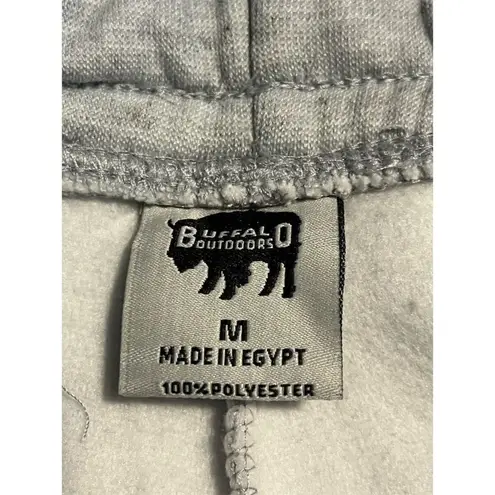 Buffalo Outdoors Sweat Shorts Womens Size M Heather Grey Drawstring 2 Pockets Size M - Image 6