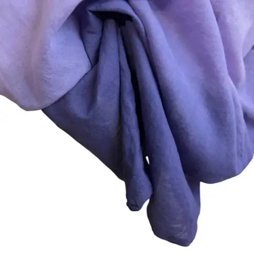 Sisley purple Ombre Bubble hem mini Dress Cotton summer sleeveless resort wear Size M