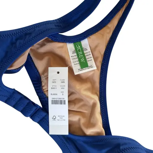 J.Crew Heritage Royal Blue Scoopneck Bikini Top Women's Swimwear Size Small NWT