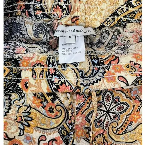 Cupcakes and Cashmere Wide Leg Palazzo Pants Bohoemian Boho Size Small - EUC