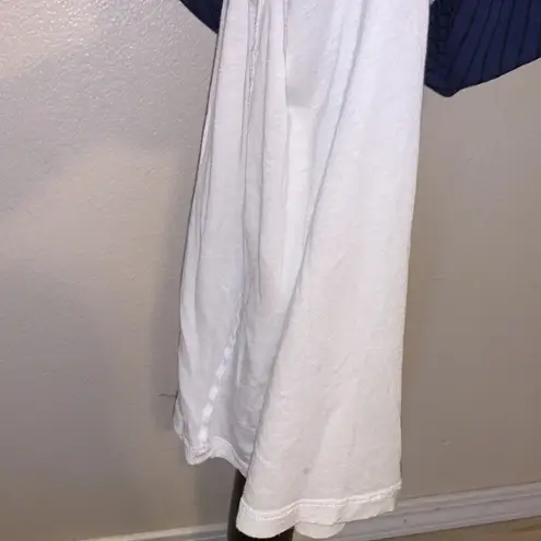 Athleta  white blue ombre striped sleeveless sunkissed dress