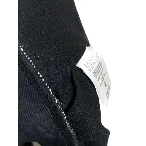 Lascana for Venus Bikini Top 4 Swim Floral Racerback Tropical Beachy Vacation Black