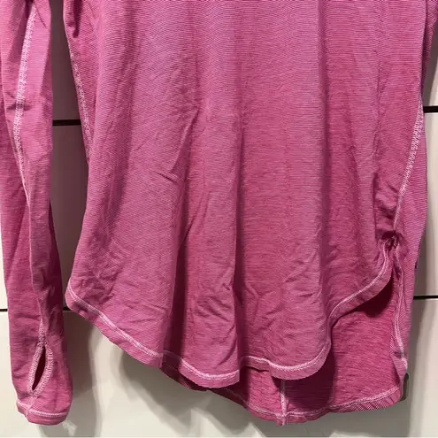 Lululemon  Yogini 5 Year Long Sleeve Tee Pink Stripe