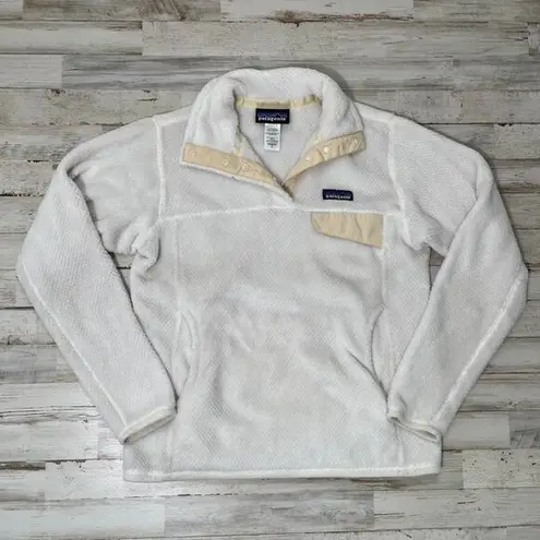 Patagonia  White‎ Re-Tool Snap-T Pullover Sweater Womens Size Small