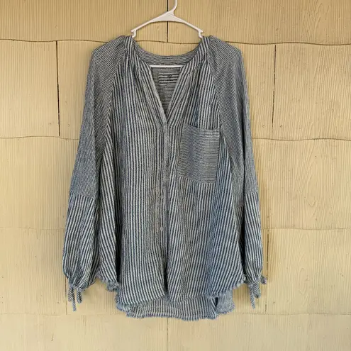 Aerie Daybreak Button Down and Trouser Set