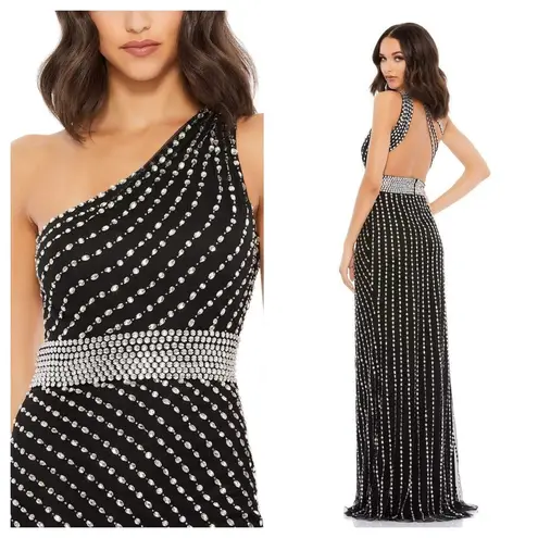 Mac Duggal 9107 Prom Long One Shoulder Column Gown Size 6 Sold out