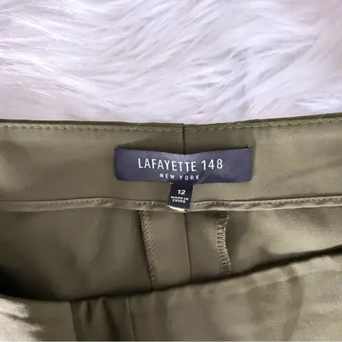 Lafayette 148 New York Green Trouser Pants Women’s Size 12