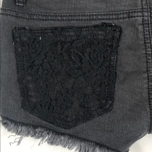 Love Sick The Short Black Lace Cutoff Shorts 5