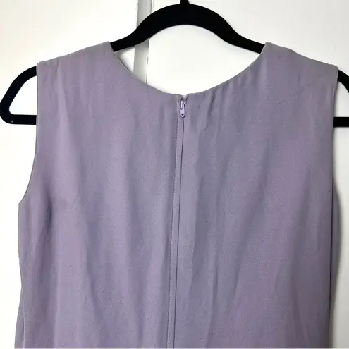 Salvatore Ferragamo Silk Sleeveless Shift Dress in Lilac Purple Vintage