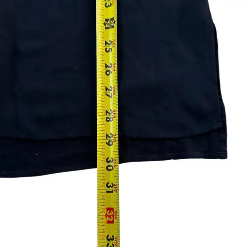 DR2 Blue Lined Blouse Women Basic Top Size Large | 46