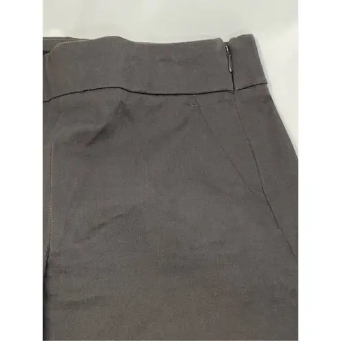 006 J Crew Remi gray flat front side zip trouser size 6