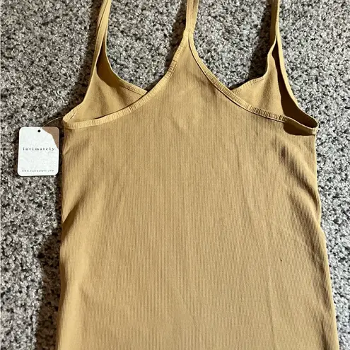 Free People NWT  Intimately FP Ribbed Racerback Neutral Shapewear Dress XS/Small