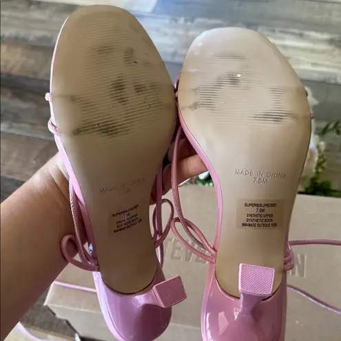 Steve Madden  Blush Pink Lace-Up Sandals