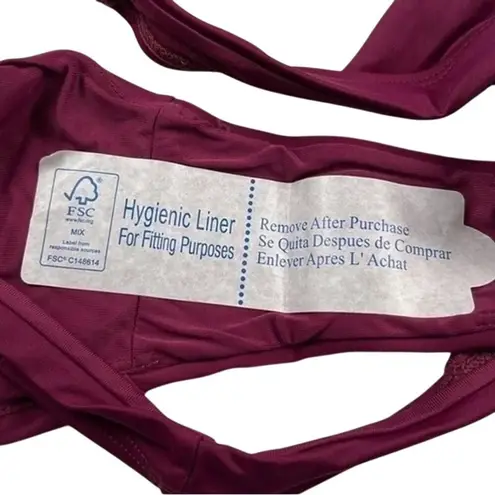 ANDIE NWT Swim The Caicos Bikini Hipster Bikini Bottom Wide Strap XL Plum #3556