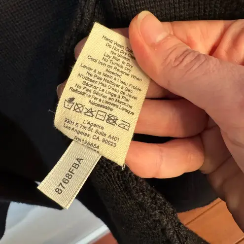 L'Agence Lacey Knit Blazer Sz Small Black