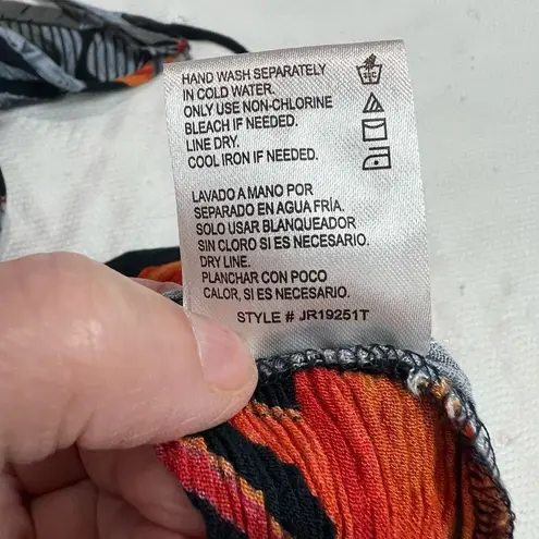 Patrons of Peace Birds of Paradise Tropical Print Tie up Back Bohemian Spaghetti - Image 12