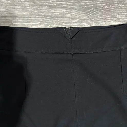 Virtue Women Elegant Black Pencil Stretchy Business Casual Skirt Size 8