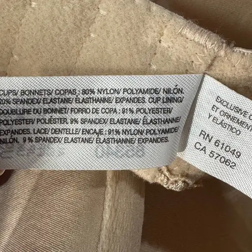 Wacoal SZ 38DD French Garden Contour Bra Lace Accent Adjustable Straps Underwire