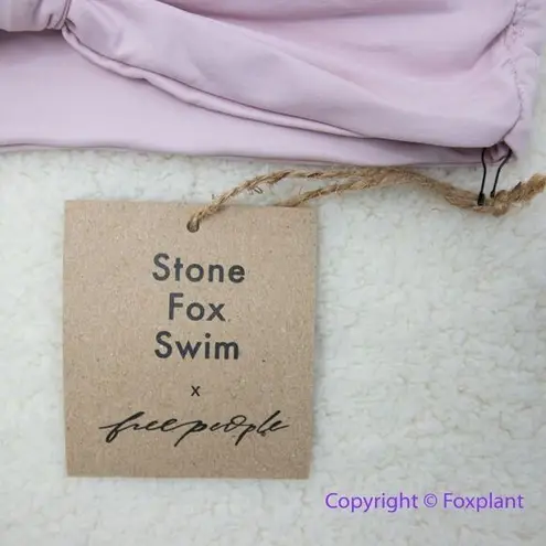 Stone Fox Swim NEW Free People x Lele knotted bandeau bikini top, size M