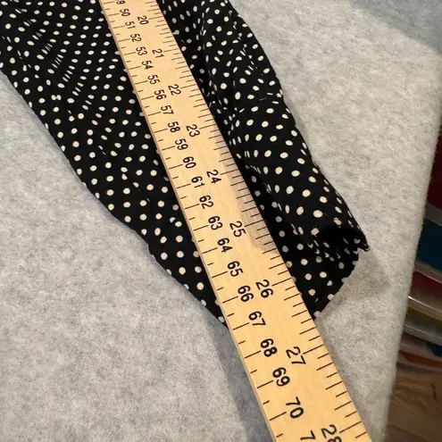 Saks 5th Avenue Vintage Saks Fifth Avenue Polka Dot Button Up Shirt Womens Medium Black White