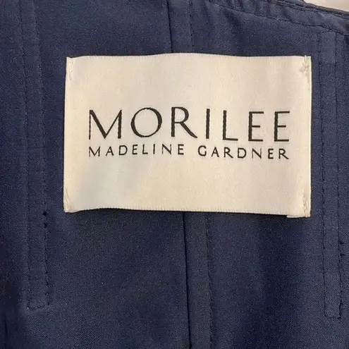 Morilee Madeline Gardner Navy Blue Gown Womens 2 High Halter Chiffon A