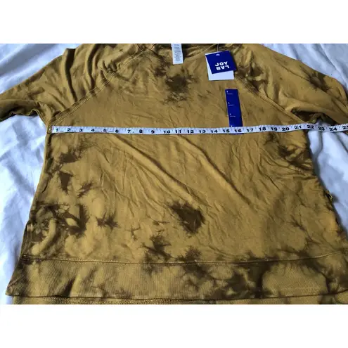 JoyLab NWT  Women's Soft Lightweight tie-dye Sweatshirt sz L Gilded overdye