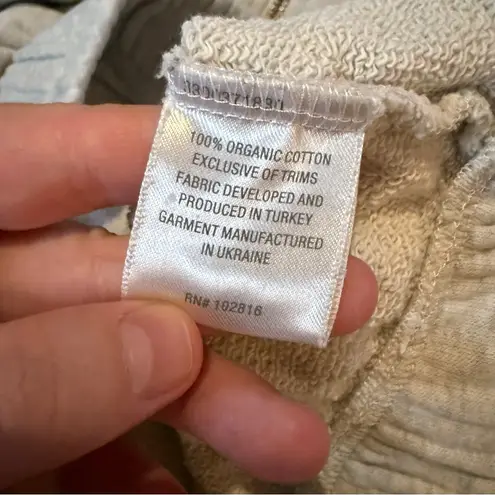 Garnet Hill Cropped Quarter Zip Pullover Sweatshirt Women’s Size XS Light Gray