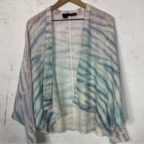 360 Cashmere  Tie Dye Dolman Open Cardigan Sweater Size XS