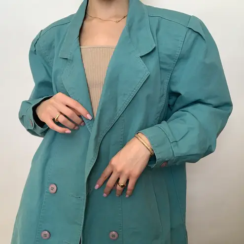 American Vintage Teal Blue Coat 