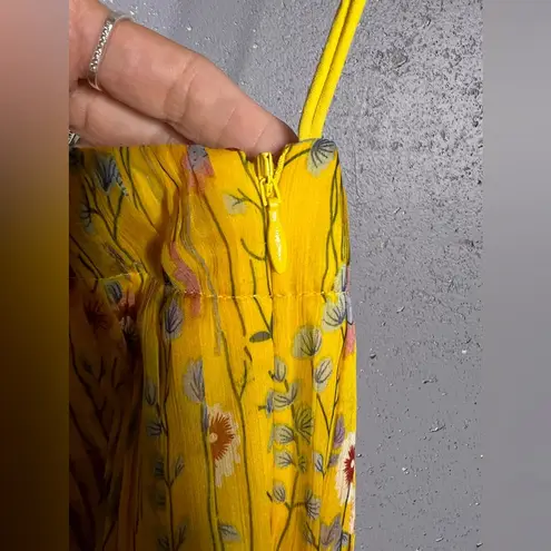 Alexis Edyta one-shoulder yellow dress in size Small