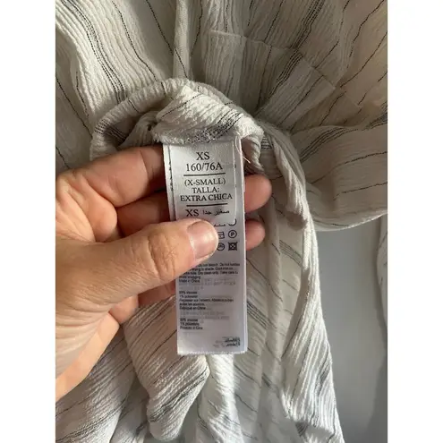 All saints penny stripe top size xs White