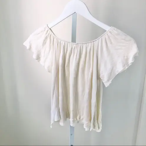 H.I.P. Juniors Cream Off the Shoulder Top XS