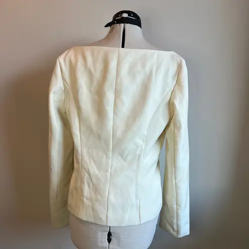 Missguided Cream Blazer with Gold Buttons