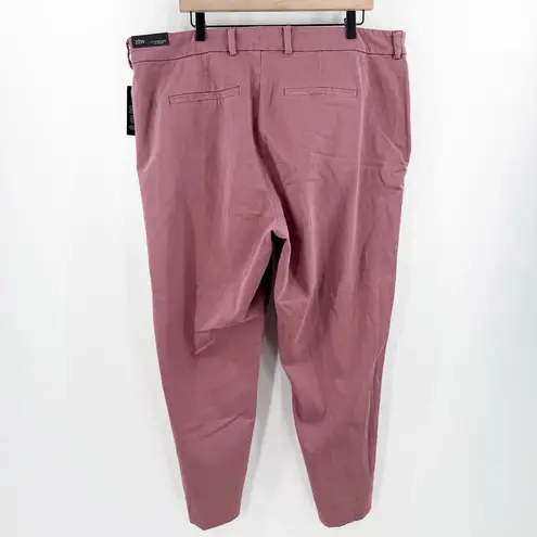 Liverpool Kelsey Trousers Size 20W Victorian Mauve NWT Plus Curvy Cotton Stretch
