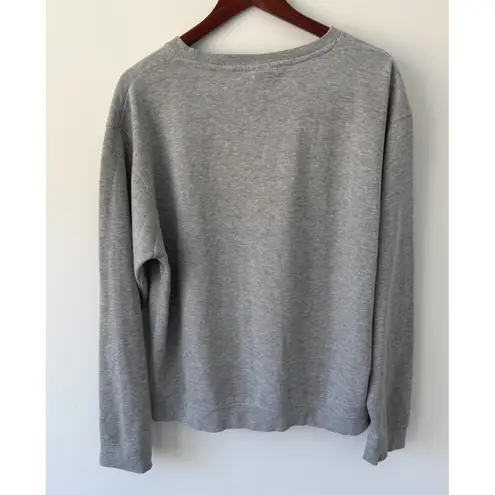 J America Auburn Tigers Women's Crewneck Sweatshirt Gray Sz Large Embroidered