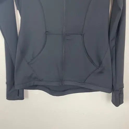 Skora Woman's Sz S Black Full Zip Long Sleeve Athletic Jacket Thumb Holes - Image 4