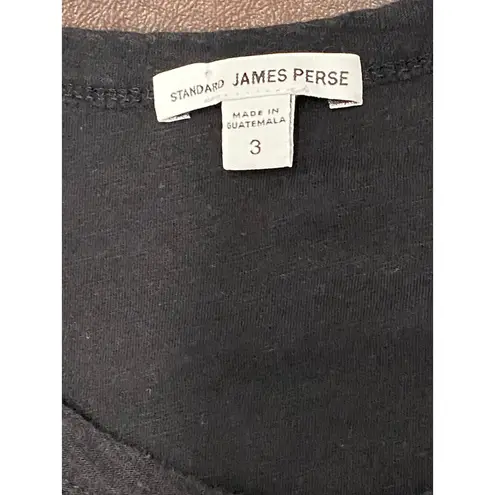 James Perse Standard Women’s Black Ruha T-Shirt Dress 3 Large Soft Cotton Modal