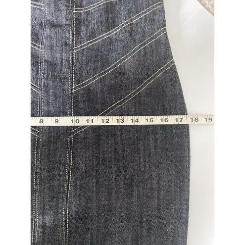 Boom Boom Jeans Gray Denim Dress Grunge Punk Bodycon Y2K Goth Size Medium M