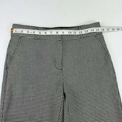 David Dart Black White Houndstooth Straight Leg Slack Pants Size 6