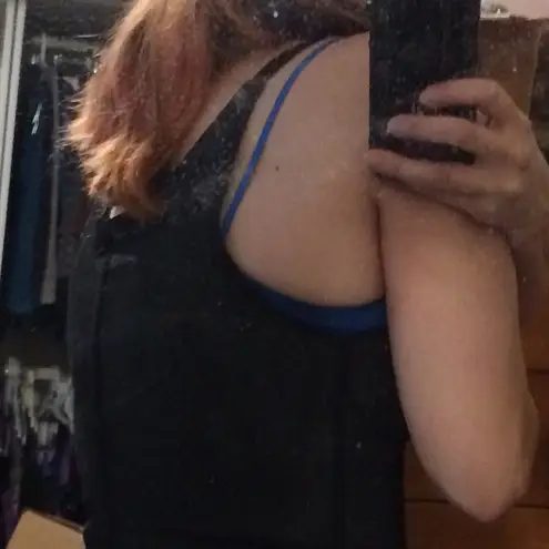 Steel Boned Latex Semi Vest Waist Trainer Size L