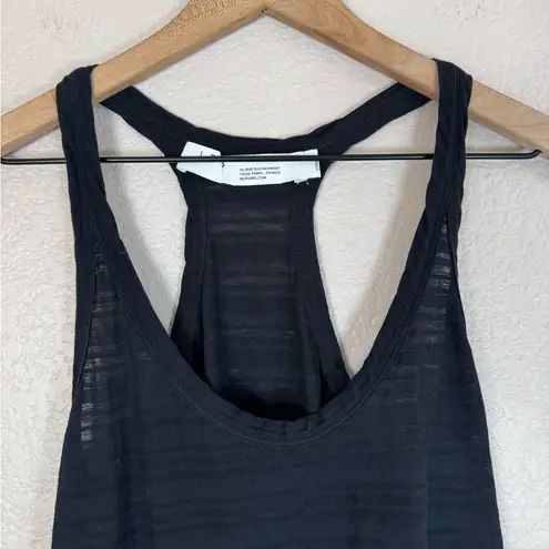 IRO Paris Mollie Burnout Scoop neck Tank Top Black XS $140