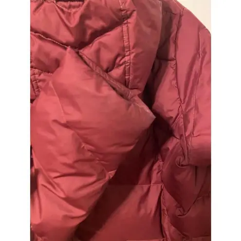 Patagonia  Womens Red Thick Down Heavy Puffer Quilted Jacket Size XL Flaw