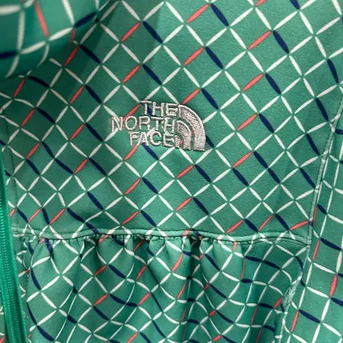 The North Face  Green Retro Patterned Jacket with Fleece Lining Women’s Medium