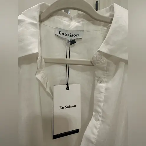 En Saison Taylorann Mini Dress – Ivory Violet Orange – Size M – NWT White Size M