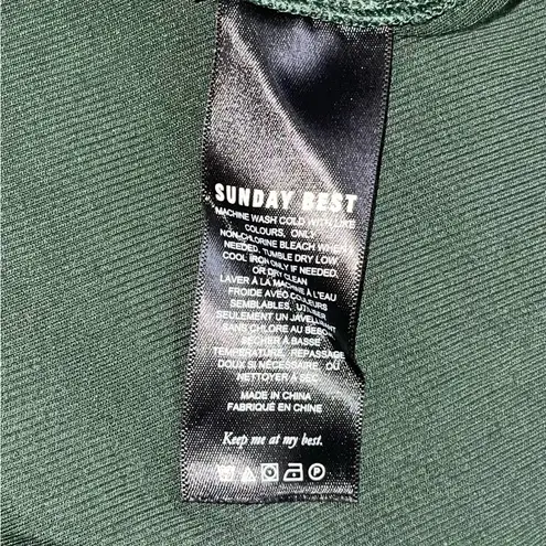 Aritzia Sunday Best Green Crop Tank Top Size M