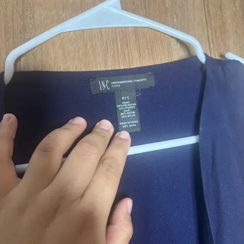 INC International Concepts women’s bohemian Blue vest size SP