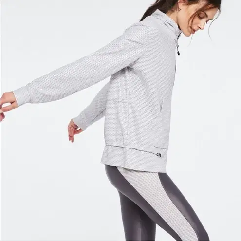 Koral Activewear Bare Knuckle Netz cream zip up athleisure jacket size M medium