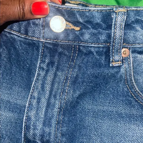 ROLLA'S High Rise Dark Blue Jean Shorts size 25