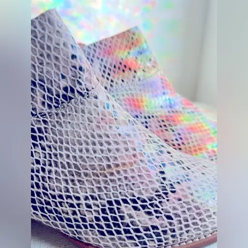 Gianni Bini  Snake Skin Print Ankle Boots